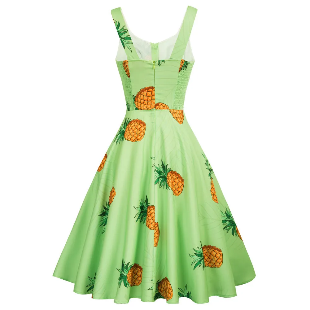 1950s Retro Vintage Sleeveless Homecoming Dresses Cocktail Party A-Line Dress