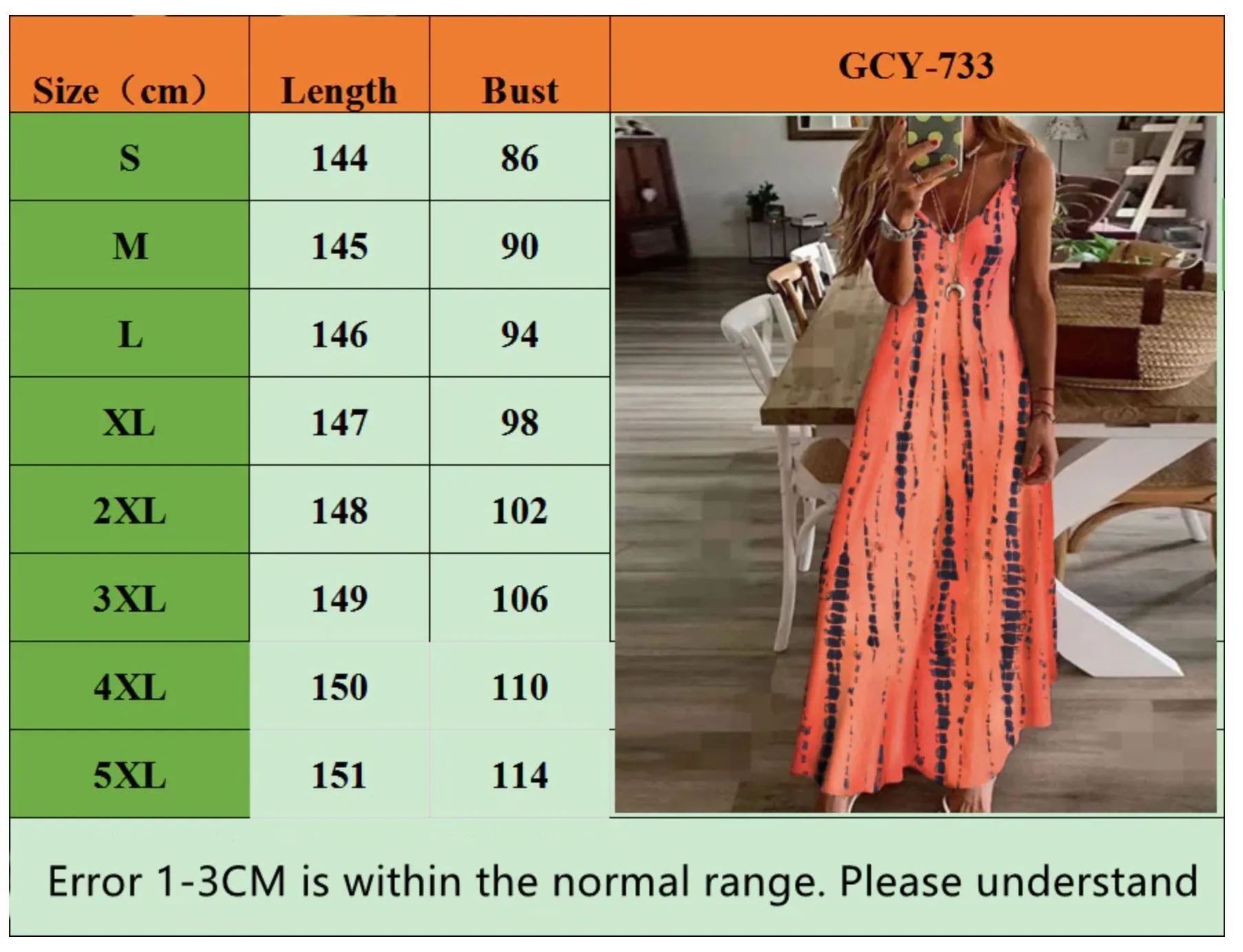 2022 New High Vacation Tie Dye Maxi Dress  5XL Sexy Spaghetti Strap V Neck Long Dresses