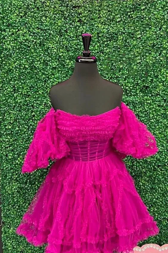 2023 Tulle Homecoming Dress PC1144