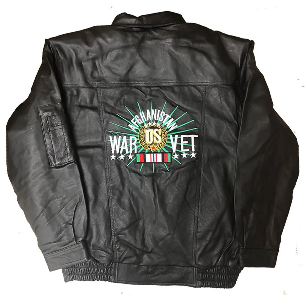 Afghanistan War US Veteran Leather Jacket