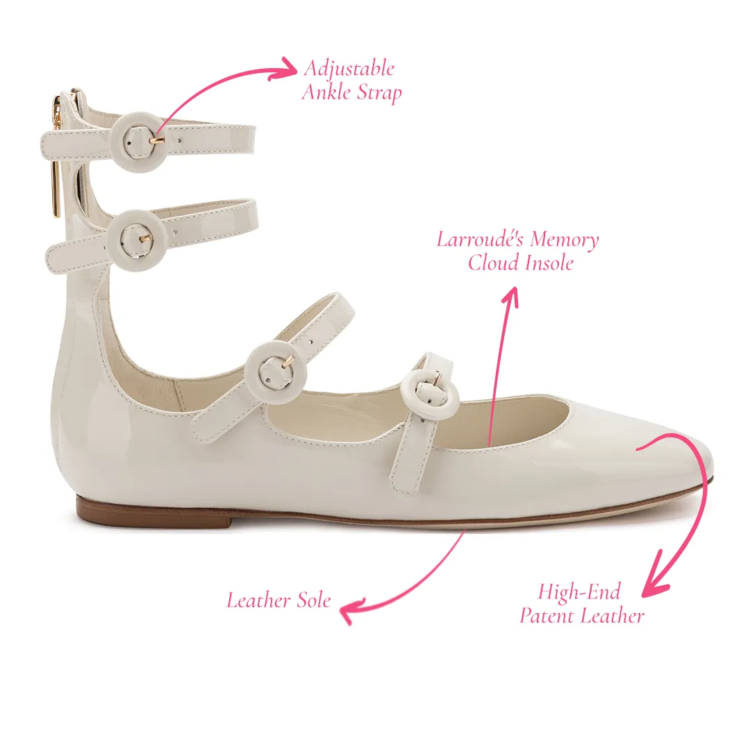 Alexa Flat In Ivory Patent