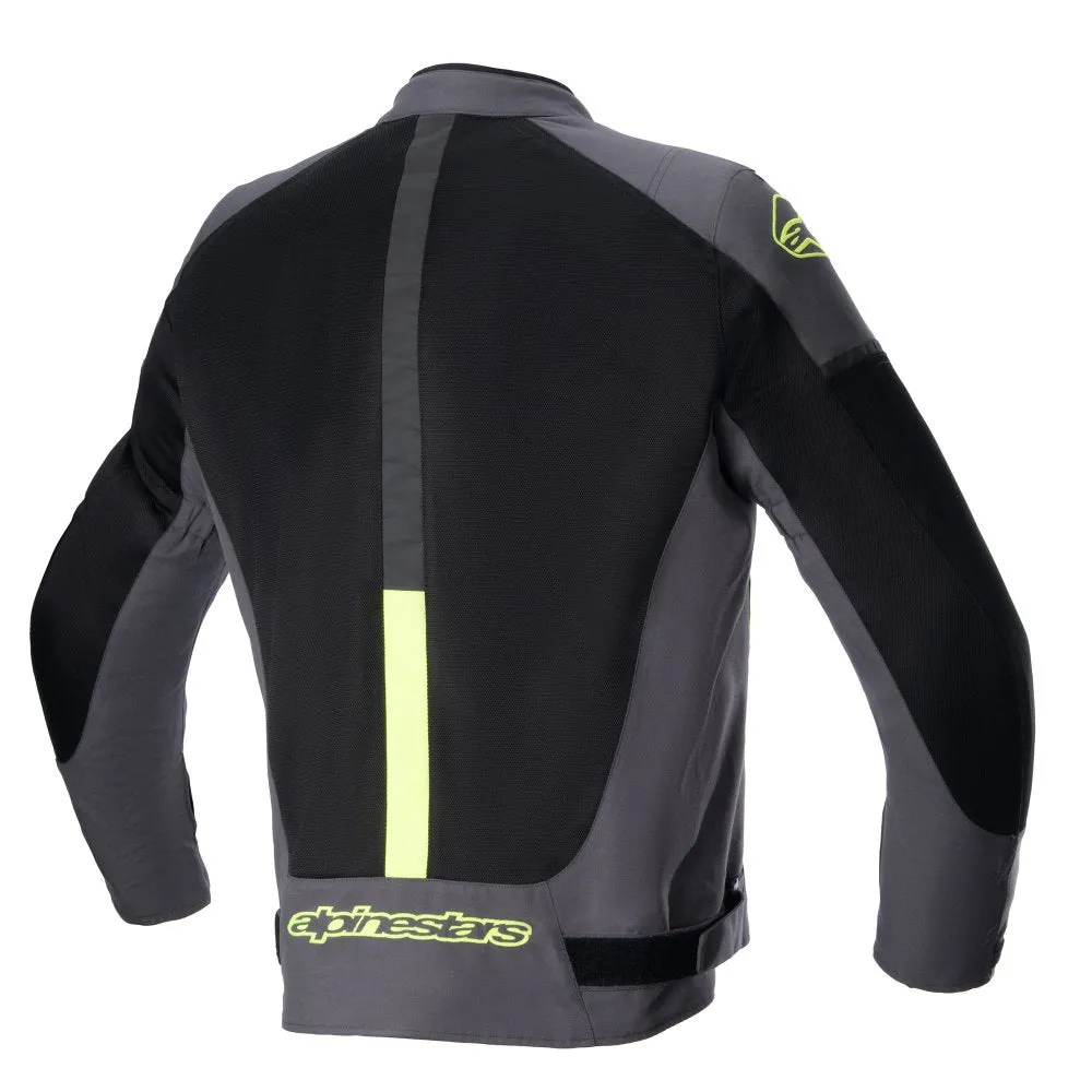 Alpinestars T Sp X Superair Motorcycle Jacket Tar Grey Black Yellow Fluo