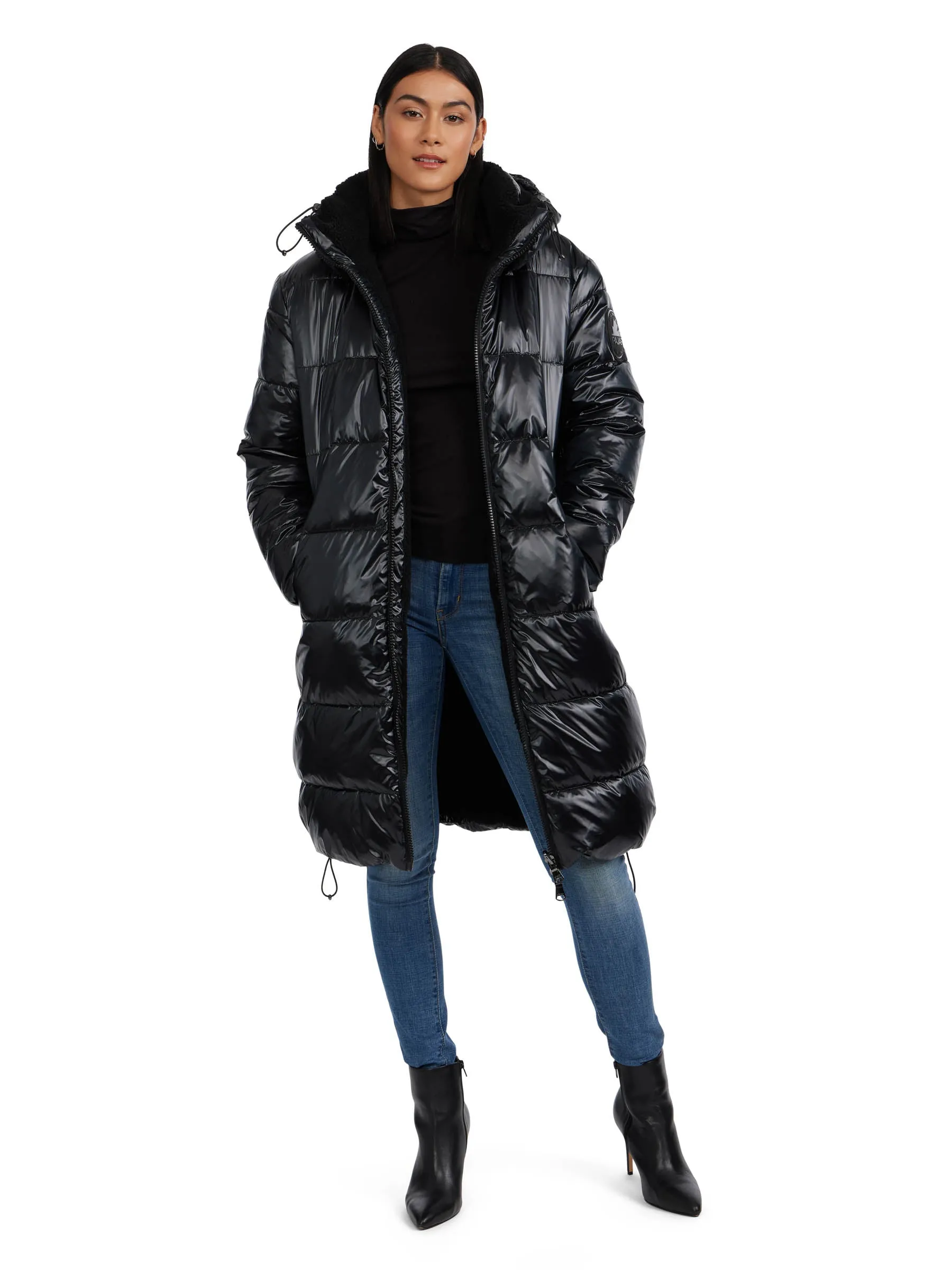 Alsephina Women's Reversible Long Puffer Jacket