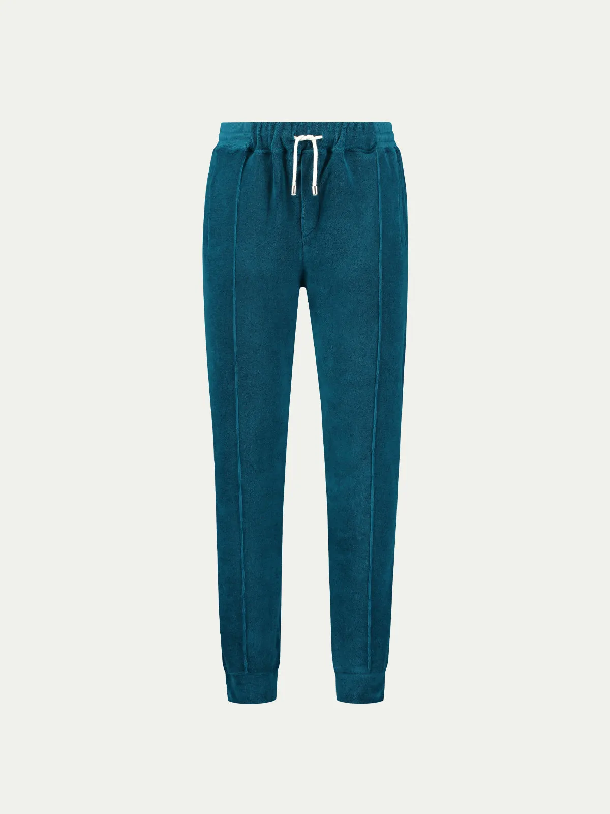 Aquamarine Terry Towelling Leisure Trousers