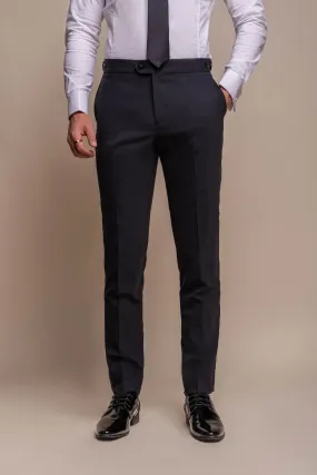 Aspen Midnight Navy Tuxedo Trousers