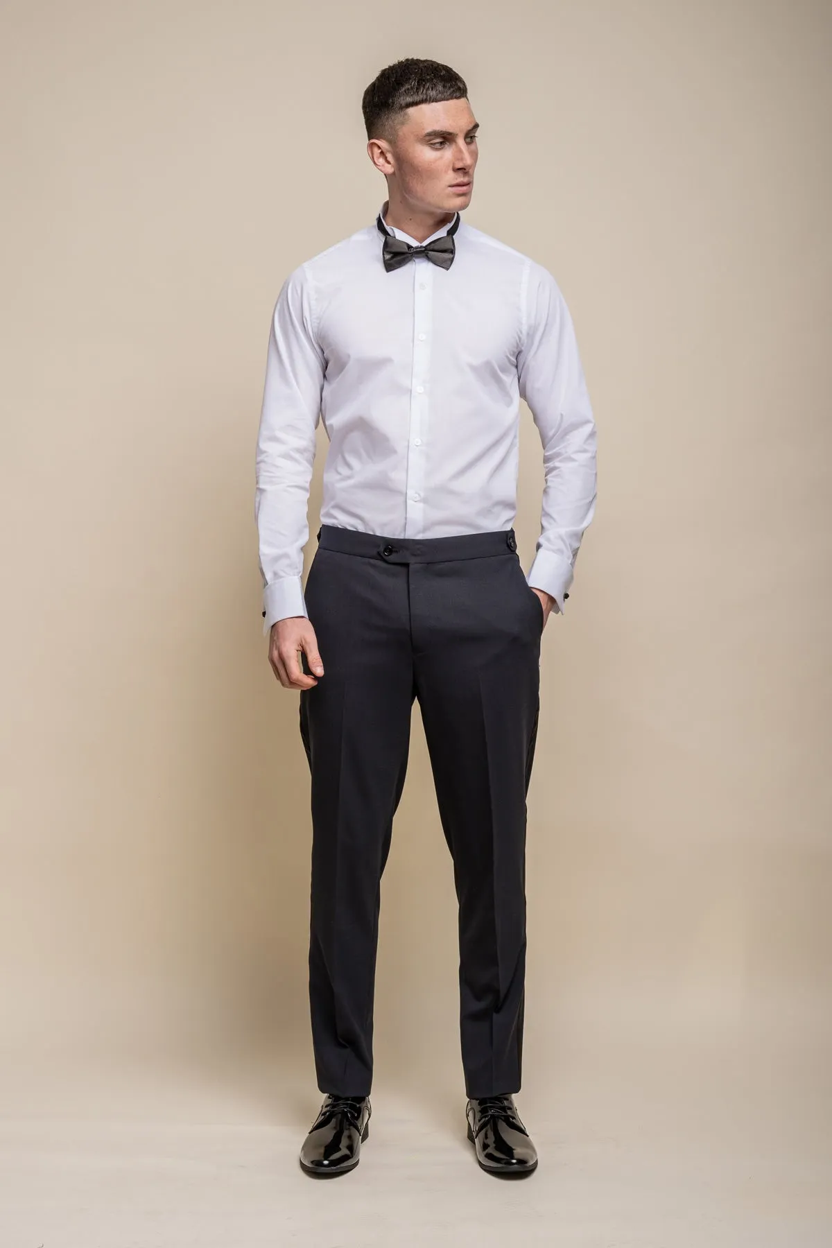 Aspen Midnight Navy Tuxedo Trousers