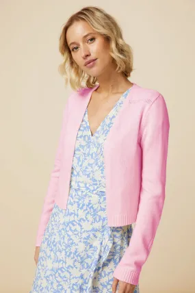 ASPIGA EDGE TO EDGE CARDIGAN PALE PINK