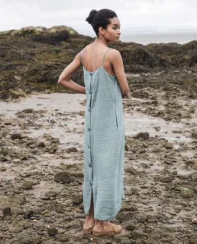 Athea Linen Dress In Ocean