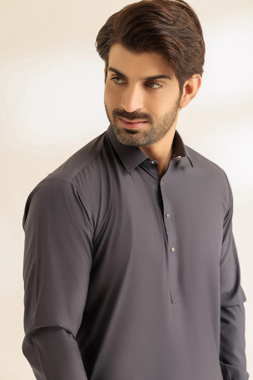 B-SAND-BLENDED-SHALWAR SUIT - (GSSR24-010)