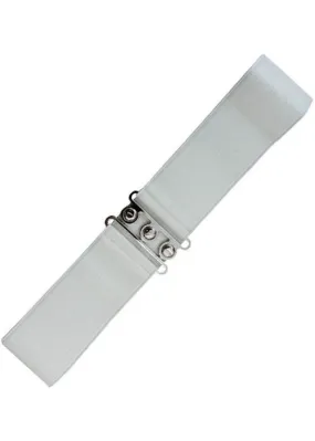 Banned Elastische 50's Belt White