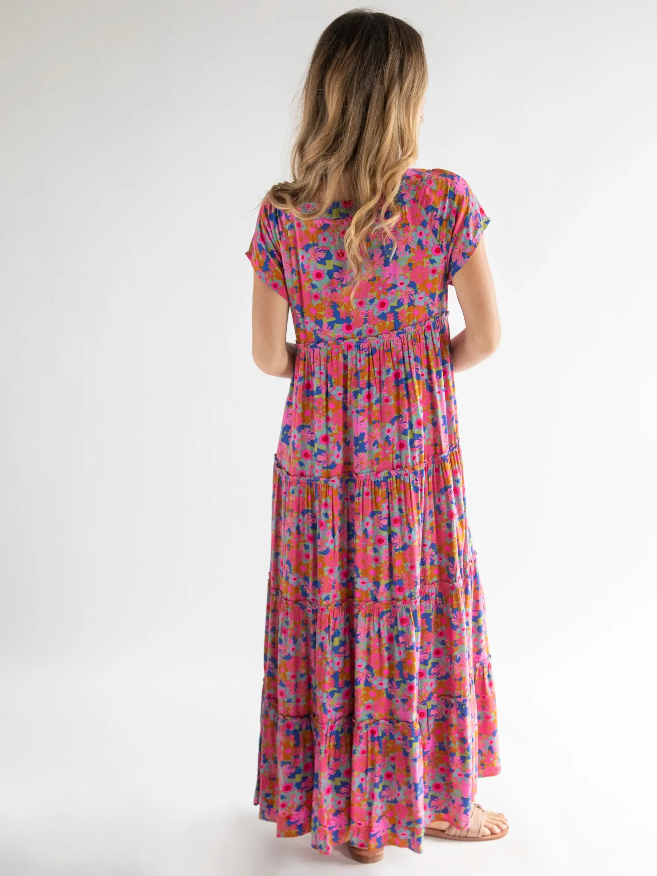 Berkley Maxi Dress - Rust Orchid Pink