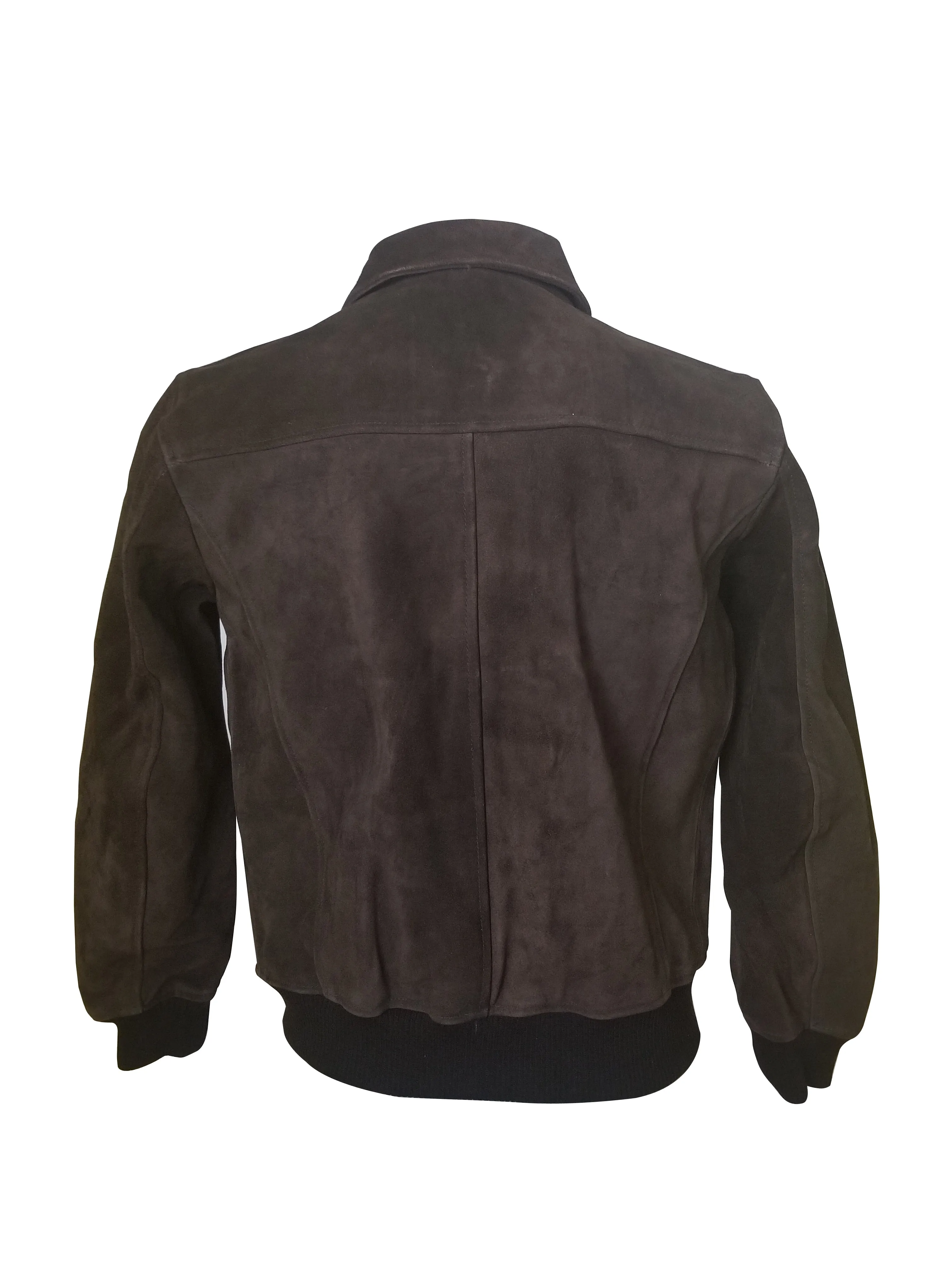 Bernard's Dark Brown Bomber Style Leather Jacket