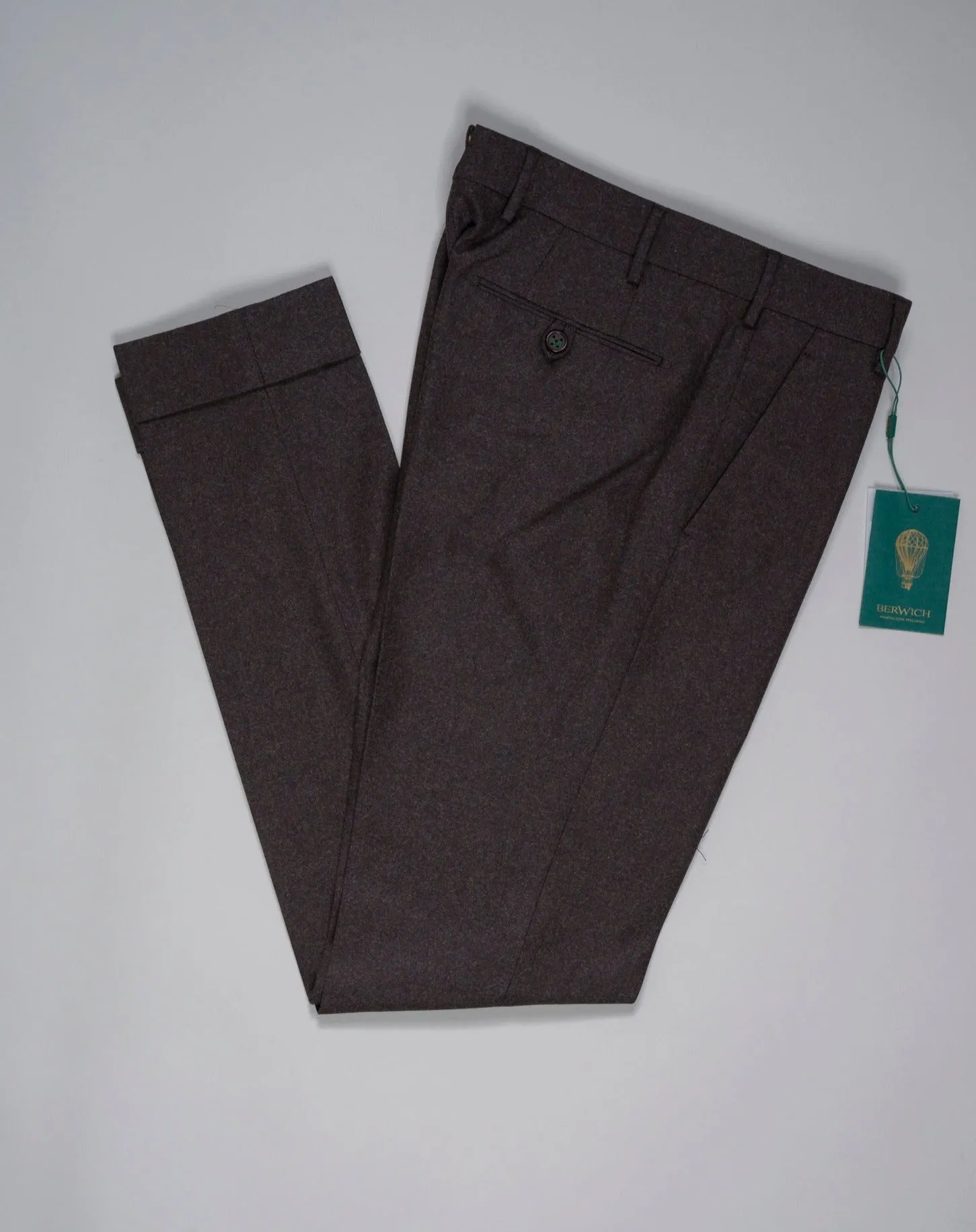 Berwich Morello VBC Flannel Trousers / Brown