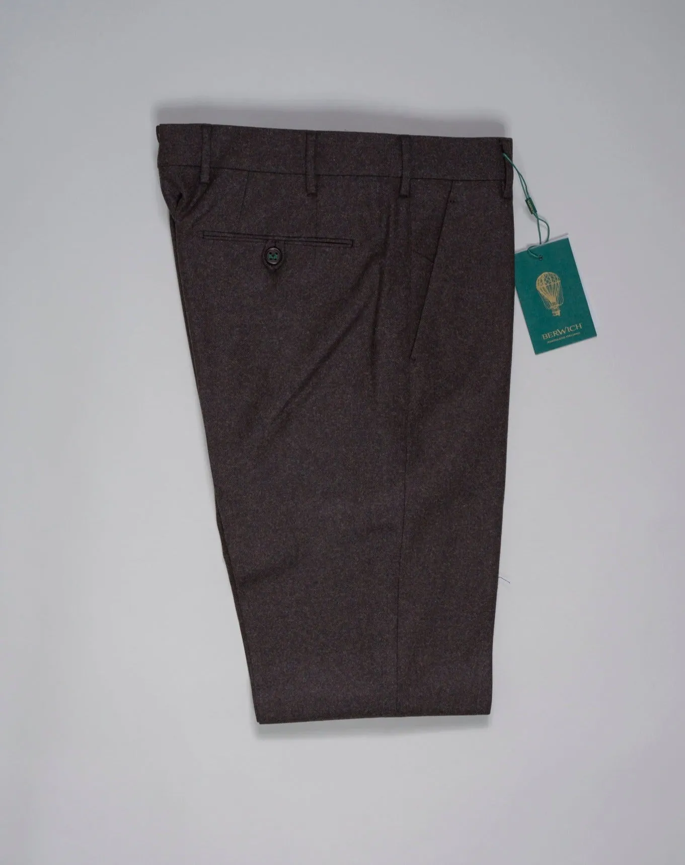 Berwich Morello VBC Flannel Trousers / Brown