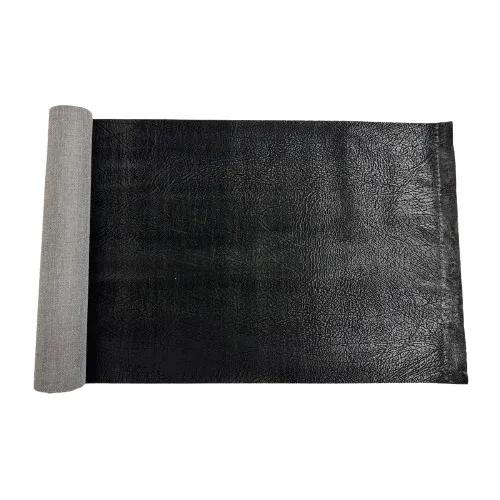 Black Vintage Distressed Faux Leather Suede Vinyl Fabric