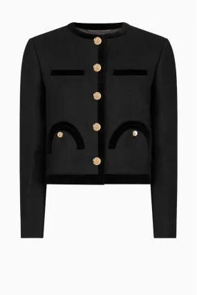 Blazé Milano Mengi Shamo Bolero Jacket - Black