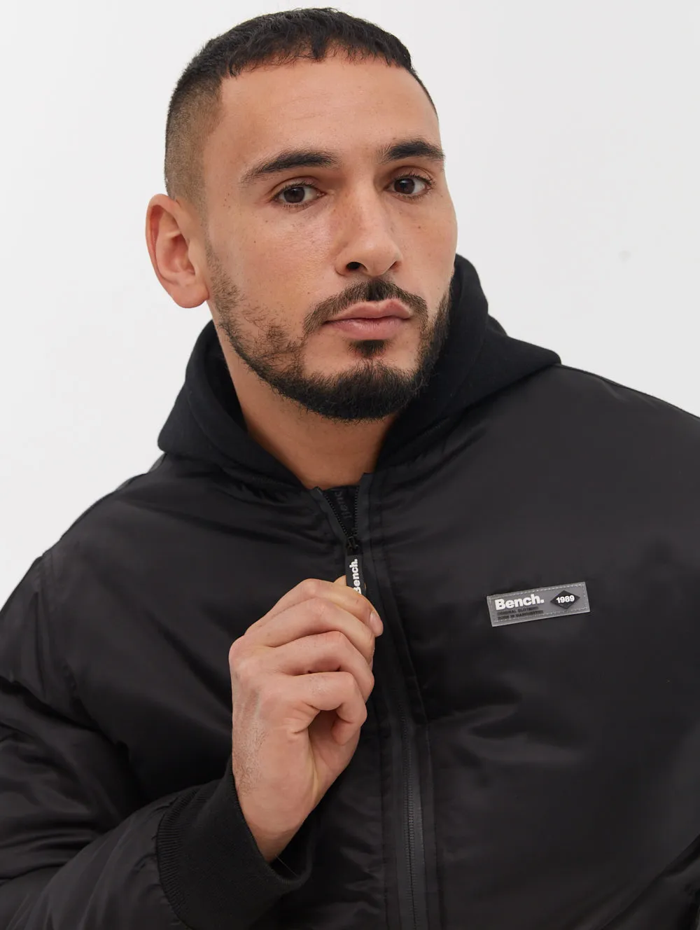 Bomper Fleece Hood Bomber Jacket -