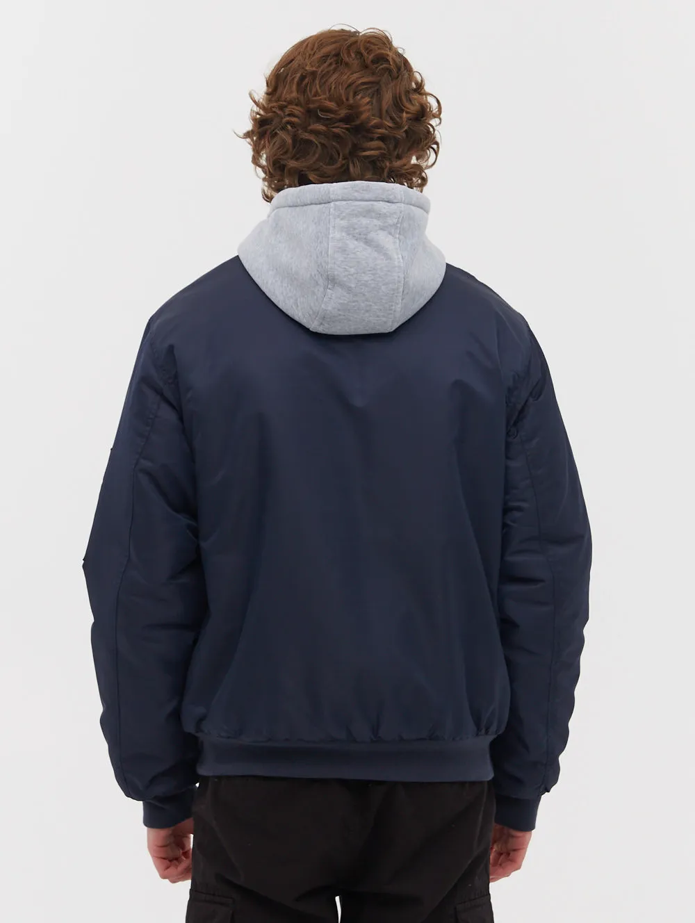 Bomper Fleece Hood Bomber Jacket -