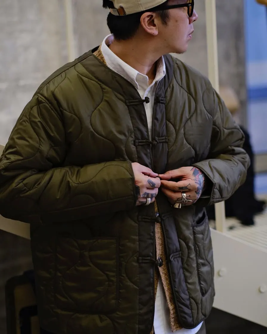 Braid Button Parka Liner Jacket