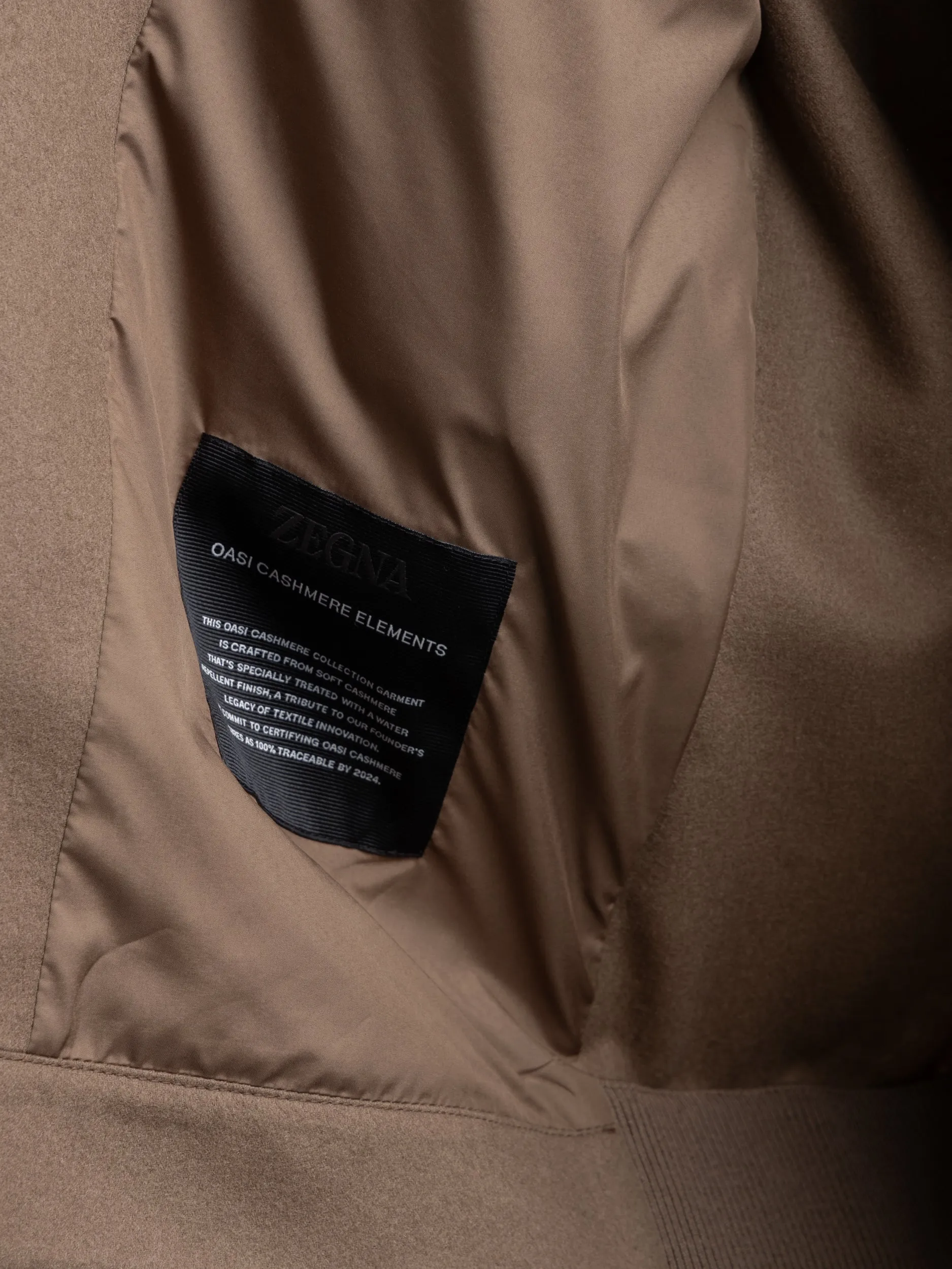 Brown Oasi Cashmere Elements Bomber