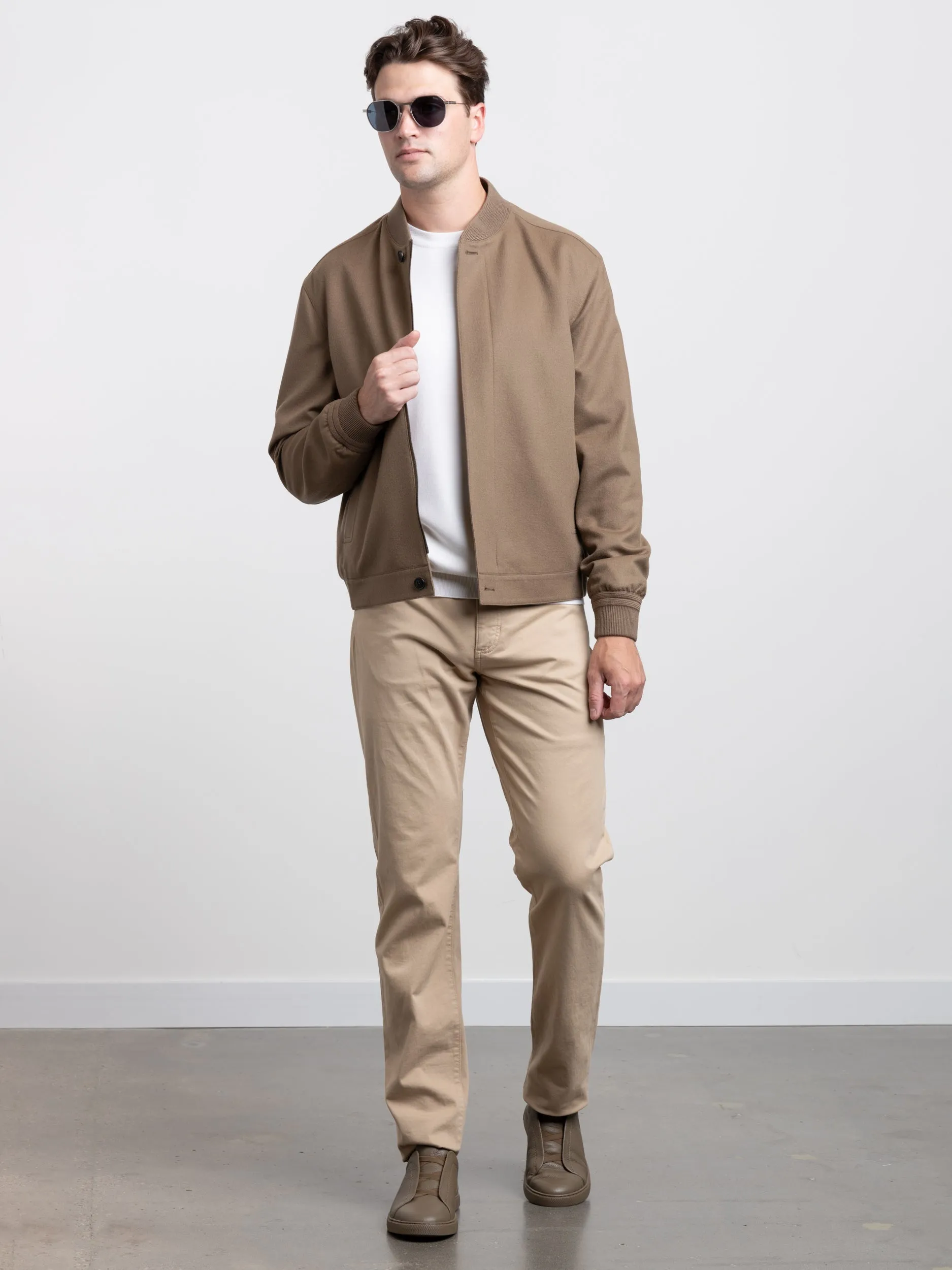 Brown Oasi Cashmere Elements Bomber