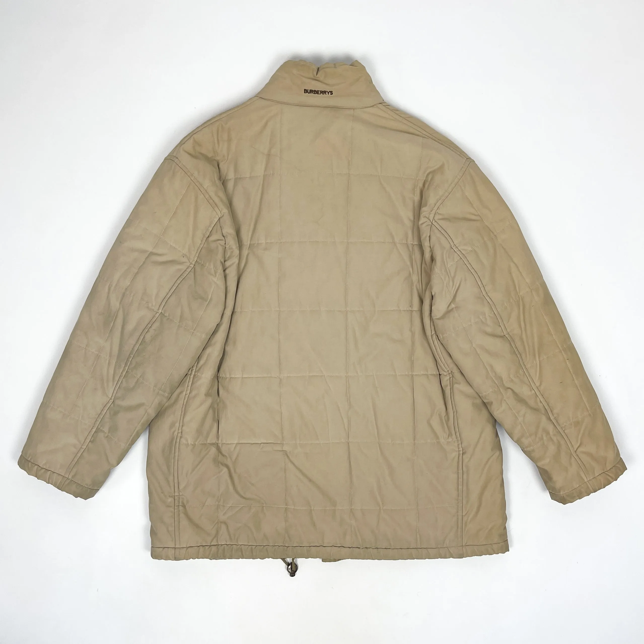 Burberrys Beige Utility Quilted Jacket 1990's