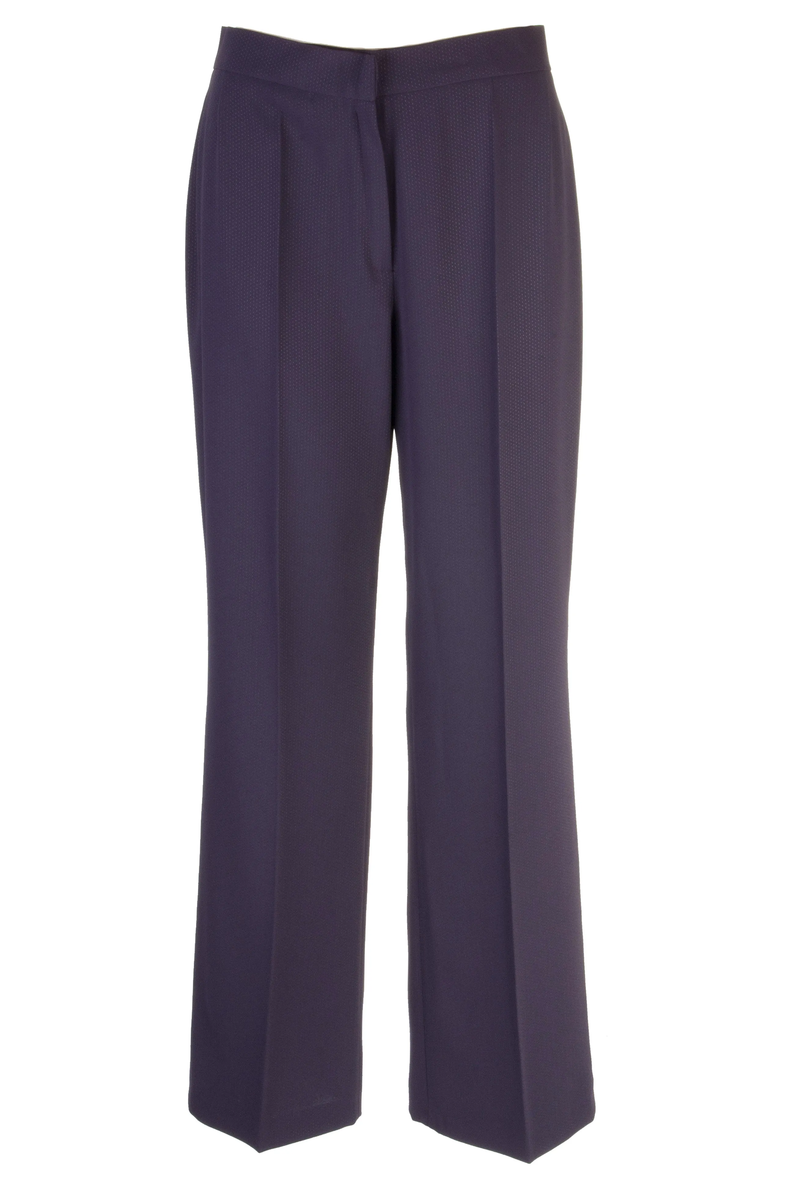 Busy Clothing Women Dark Purple Pin Dot Trousers