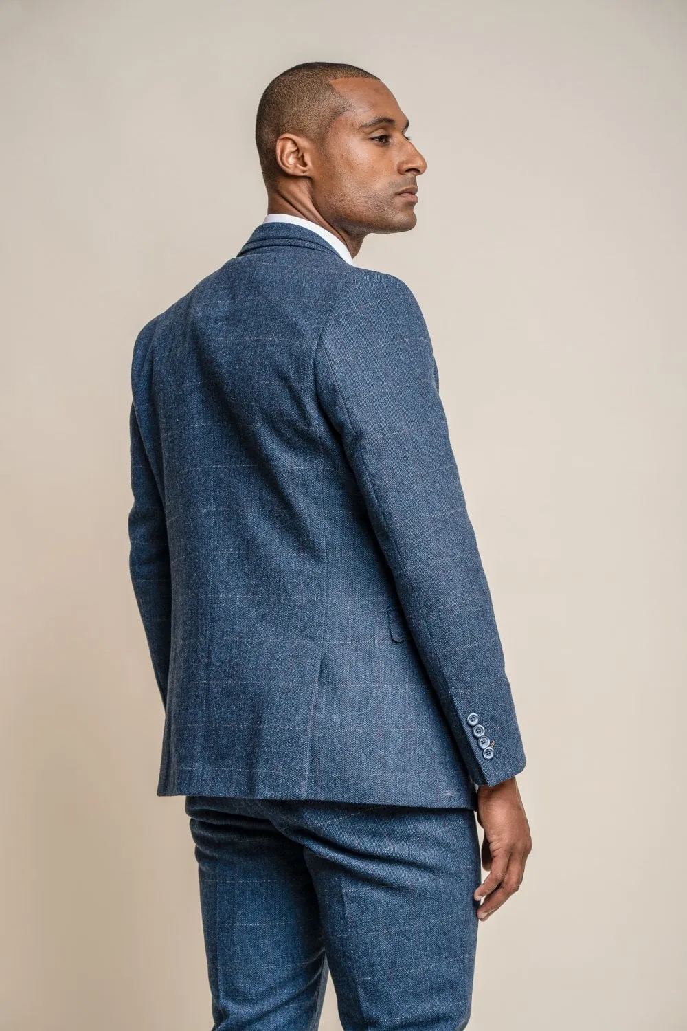 Carnegi Navy Tweed Jacket