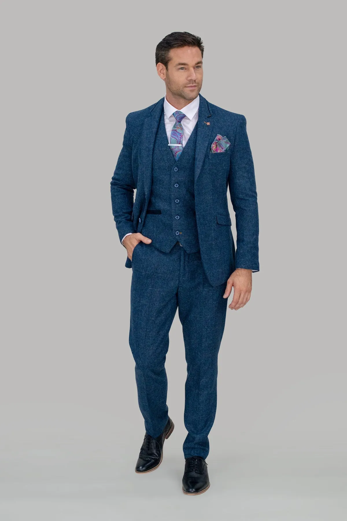 Carnegi Navy Tweed Jacket