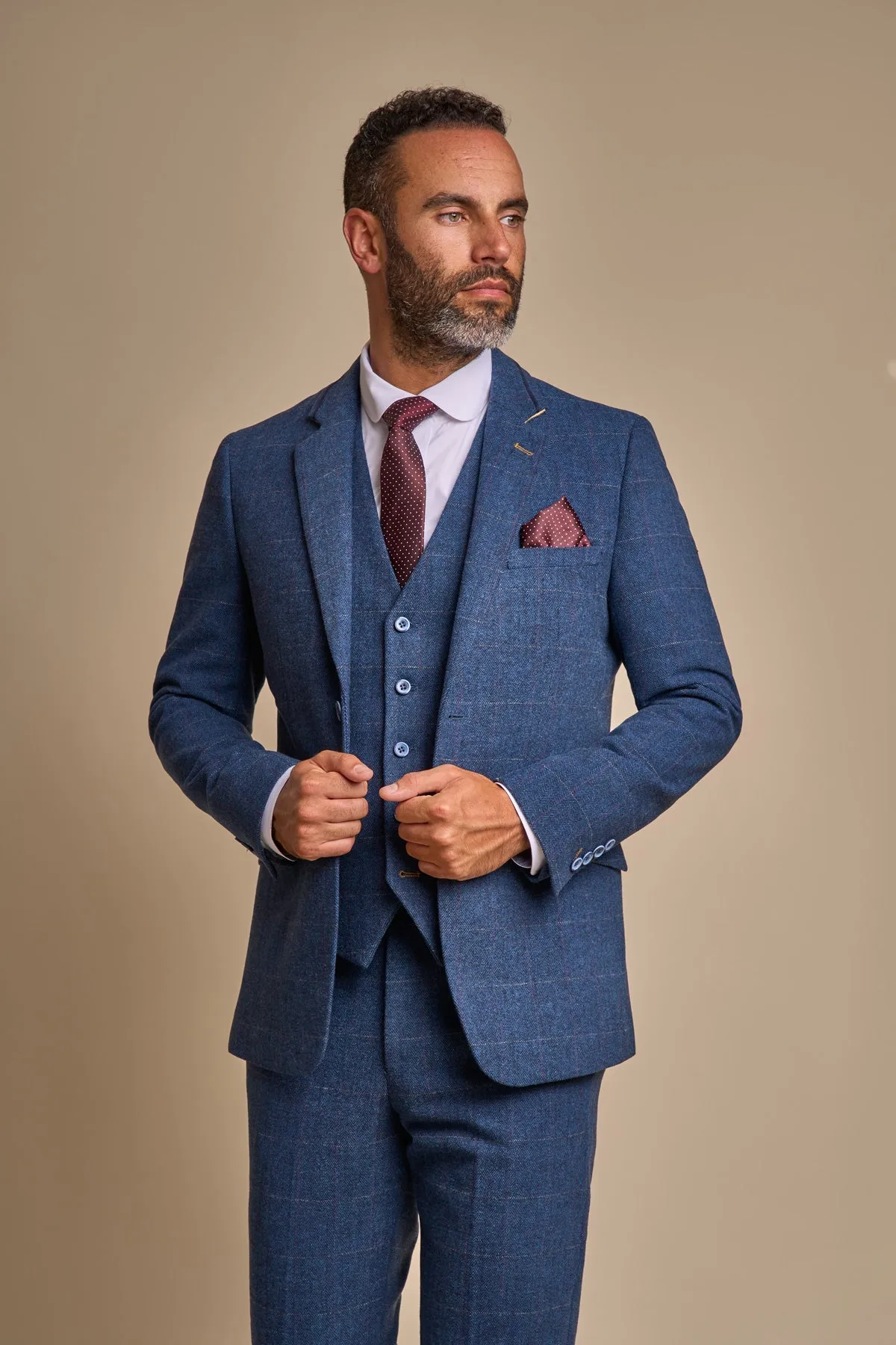 Carnegi Navy Tweed Jacket