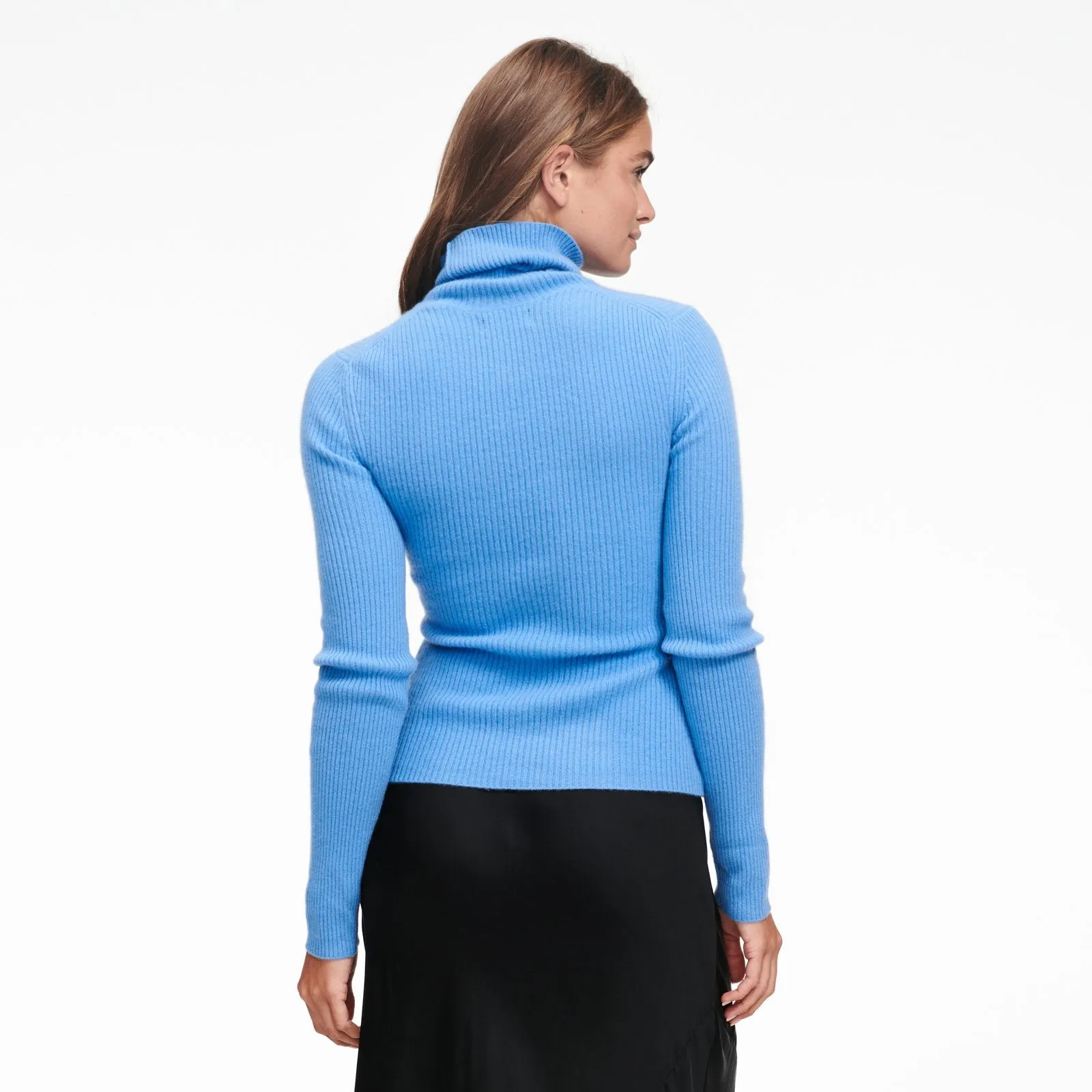 Cashmere Ribbed Turtleneck