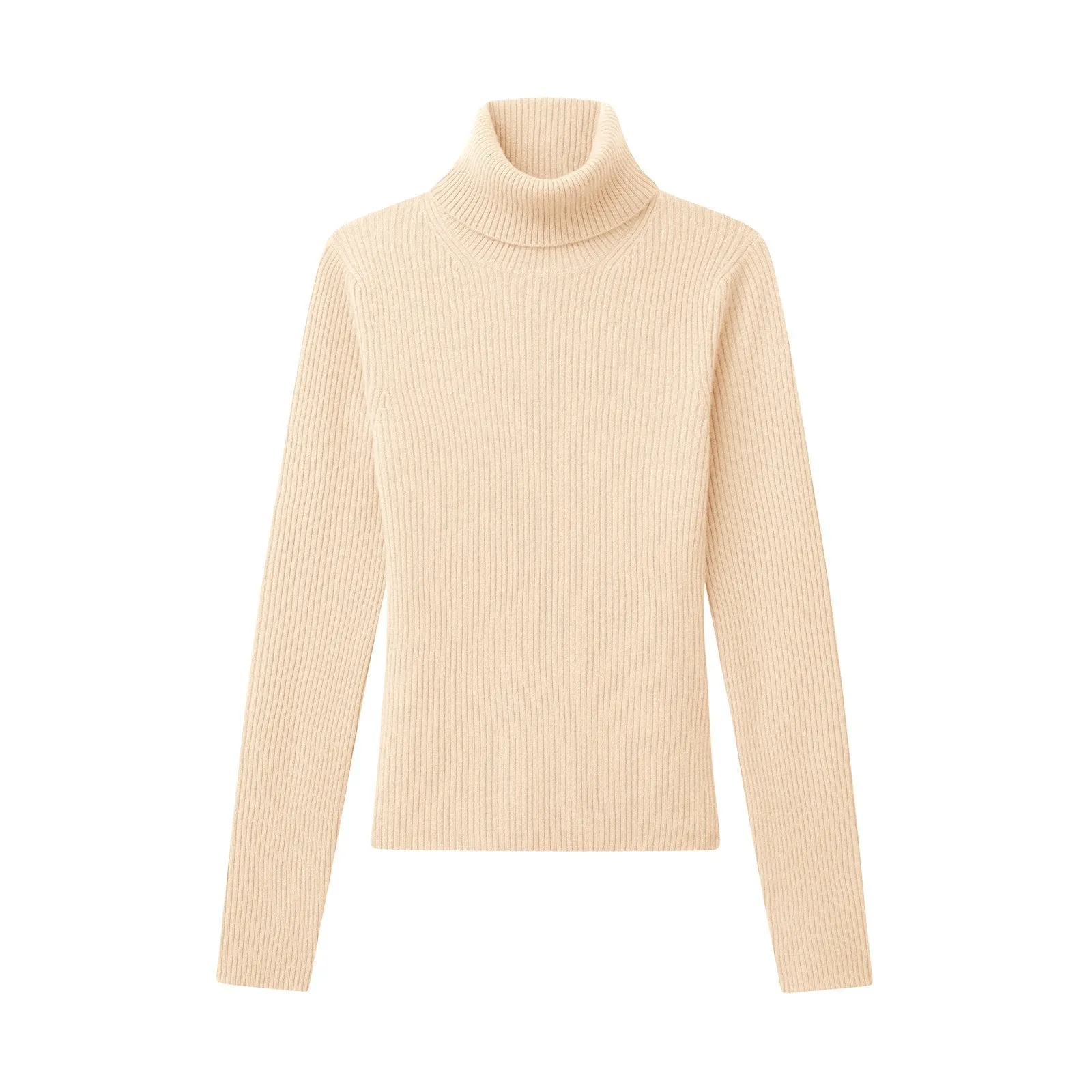 Cashmere Ribbed Turtleneck