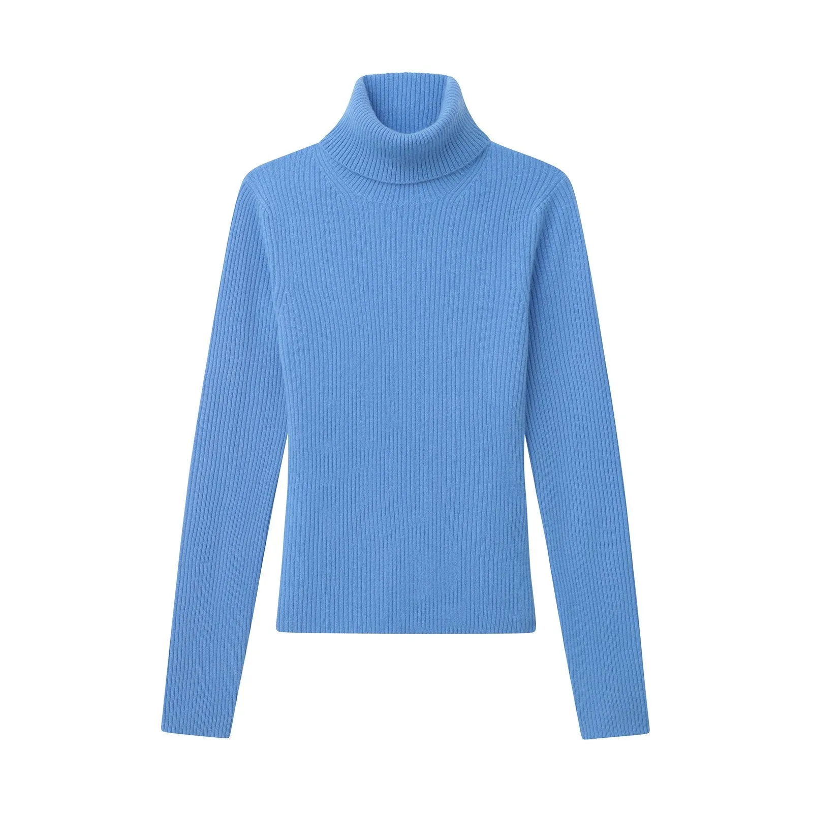 Cashmere Ribbed Turtleneck