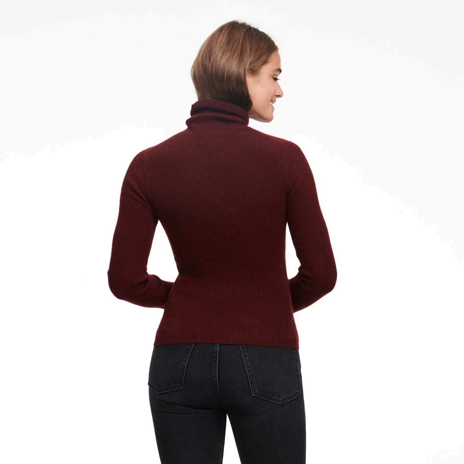 Cashmere Ribbed Turtleneck