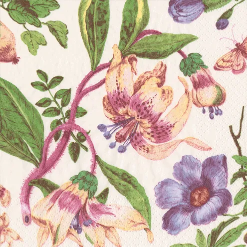 Caspari Porcelain Blooms Cocktail Napkins