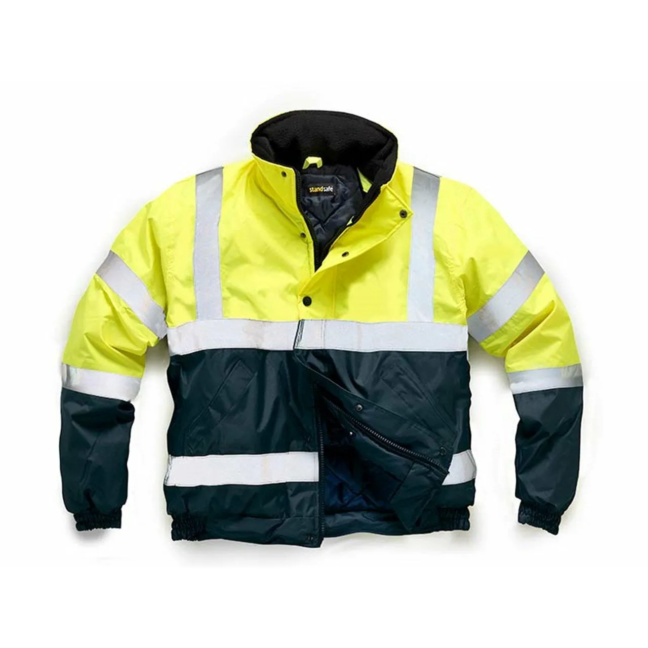 Childrens Hi Vis 2 Tone Bomber Jacket EN ISO 20471