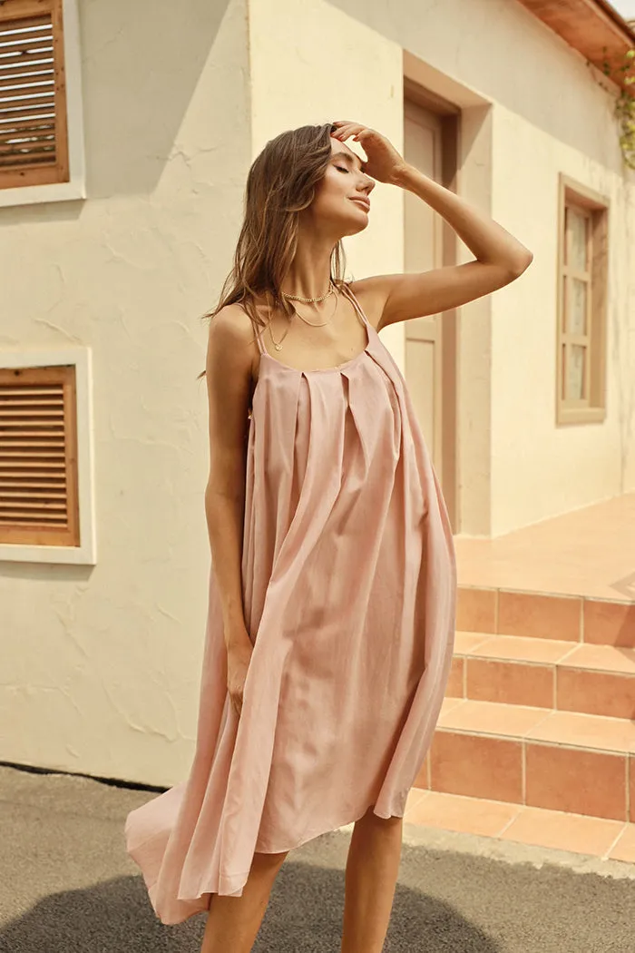 Comfy Pleated A-Line Dress