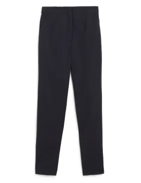 Cotton Blend Slim Fit Ankle Grazer Trousers