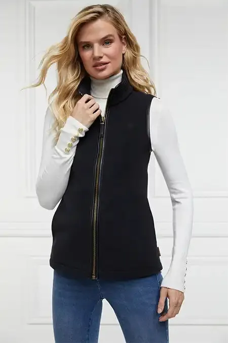 Country Fleece Gilet (Black)