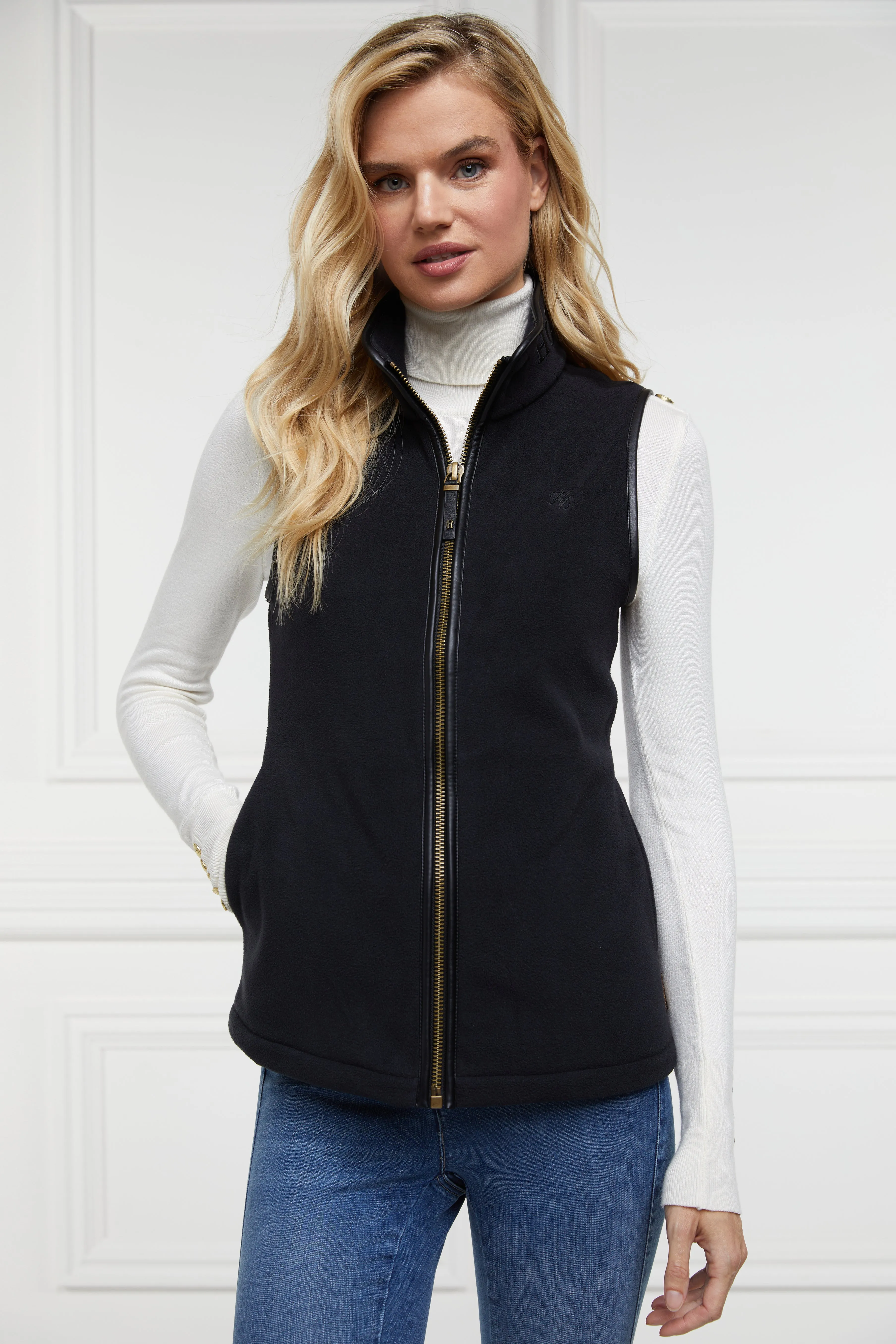 Country Fleece Gilet (Black)