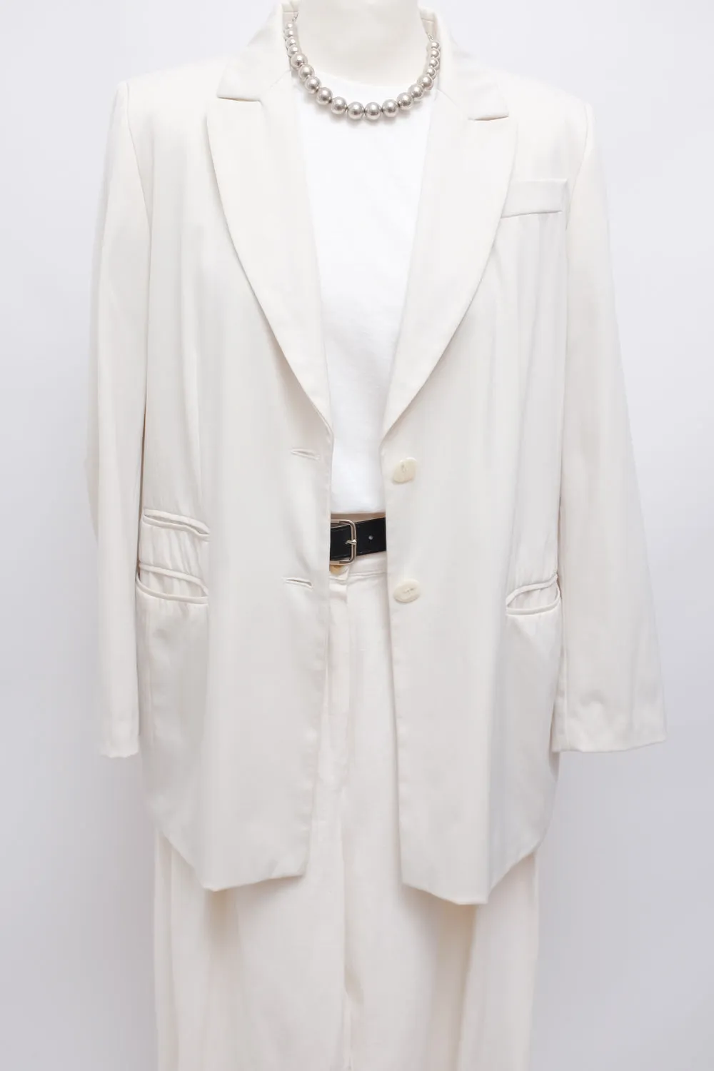 CREAM VINTAGE OVERSIZE BLAZER