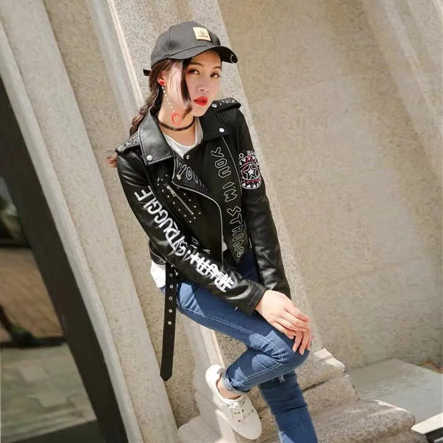 Dare You PU Leather Punk Jacket