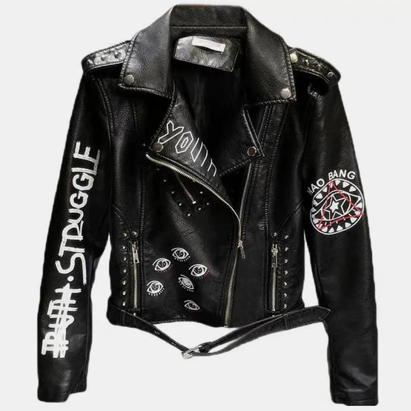 Dare You PU Leather Punk Jacket