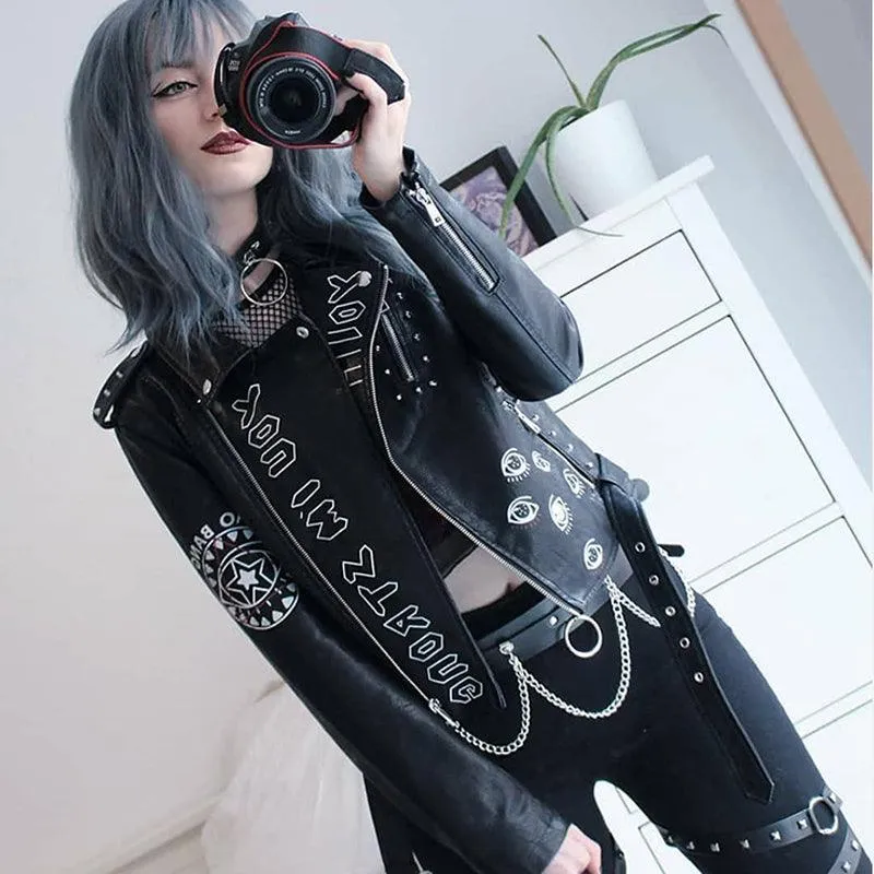 Dare You PU Leather Punk Jacket