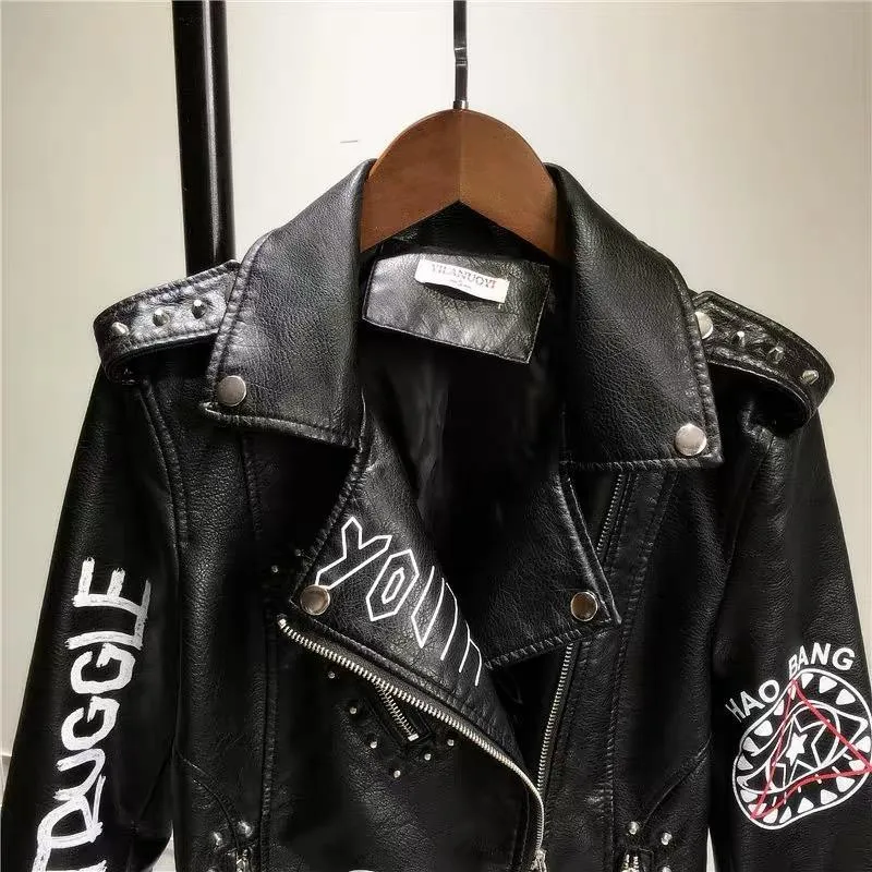 Dare You PU Leather Punk Jacket