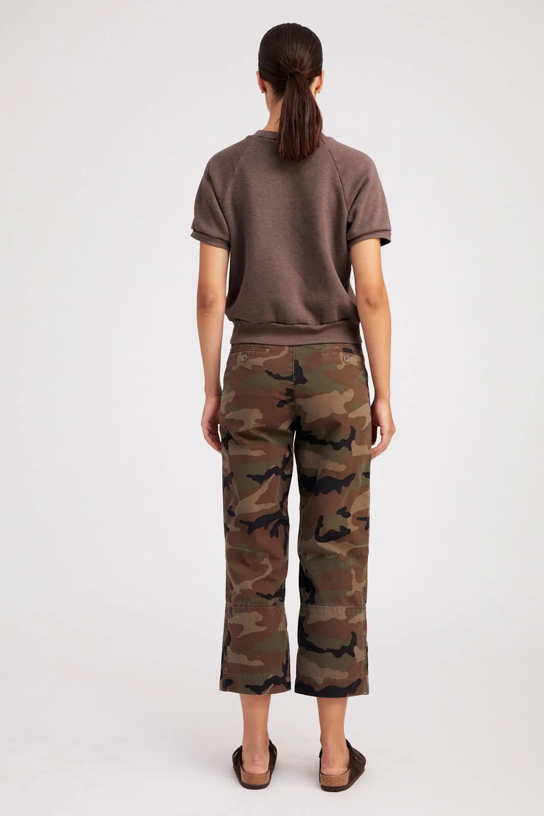 Dark Camouflage Slash Pocket Trousers