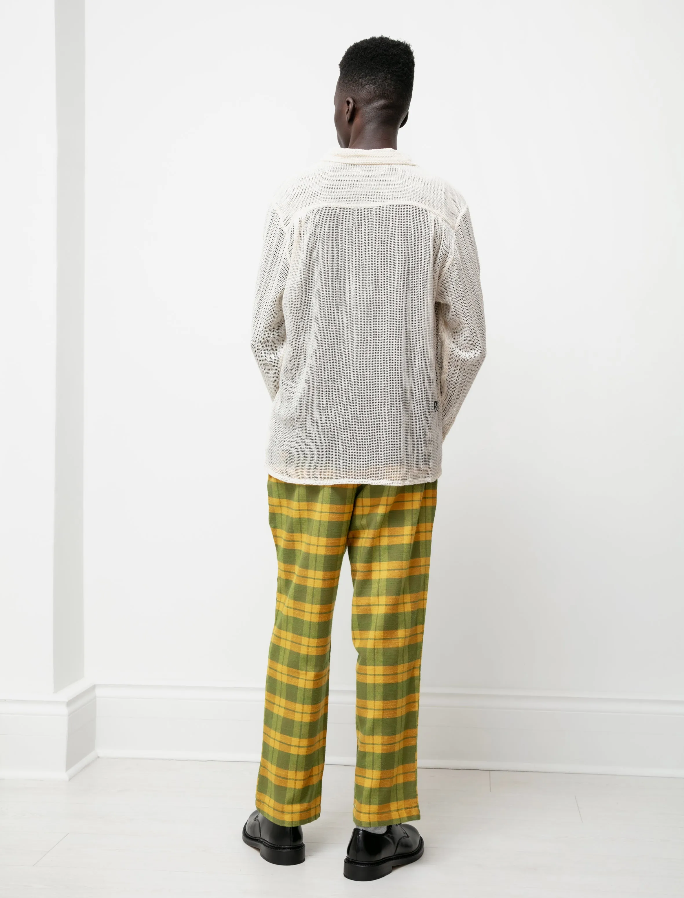 Daytime Plaid Trousers Yellow/Green