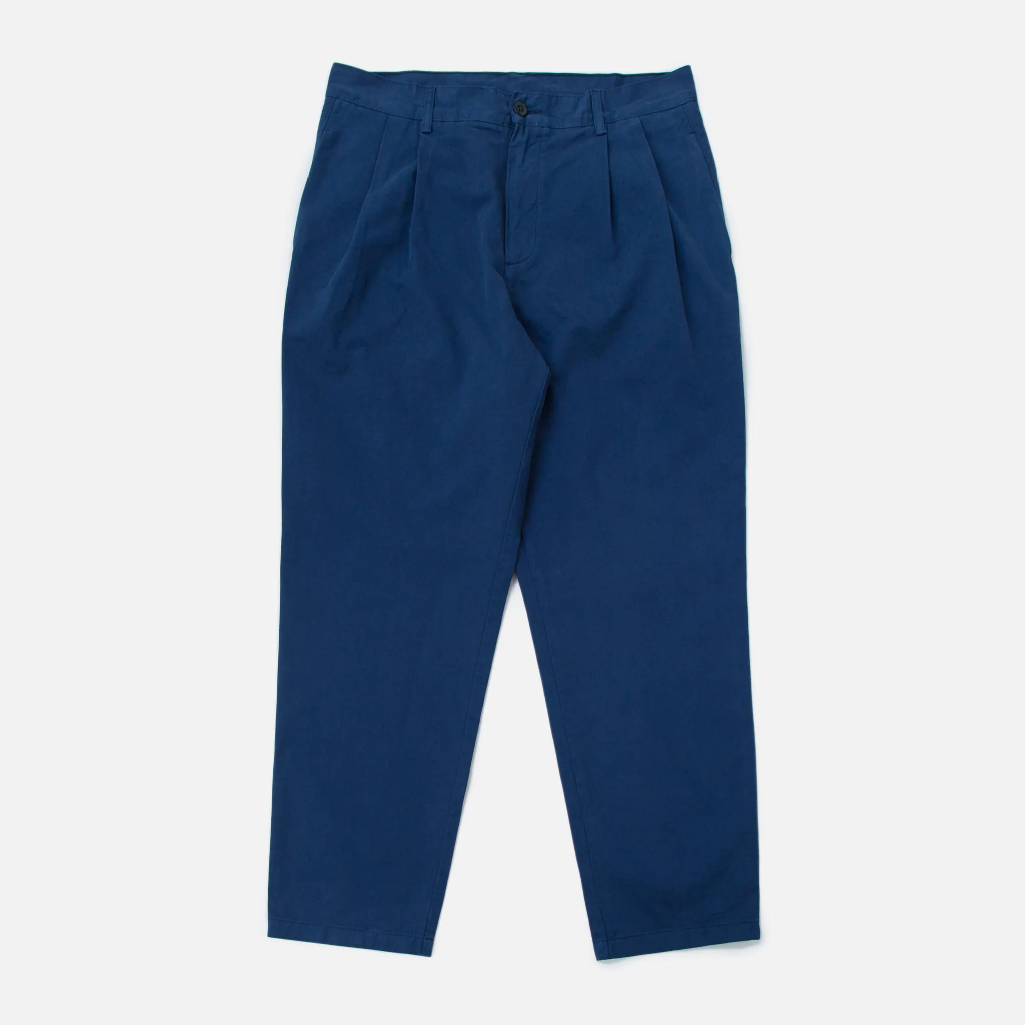 Double Pleat Chino - Navy