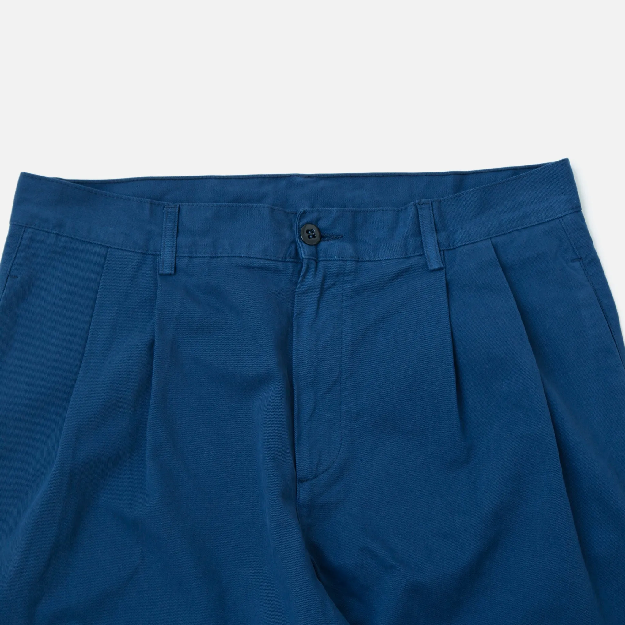 Double Pleat Chino - Navy