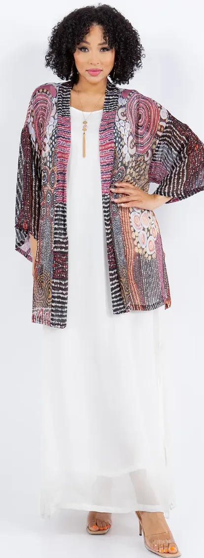 Dreamy Desert Vibes Boho Jacket Hippie Chic Resort Wear Sml-2X